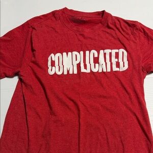 Complicated Graphic Short Sleeve T-Shirt - Red